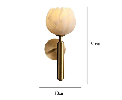 Marble Rose Wall Light – Elegant Floral-Inspired Luxury Lighting