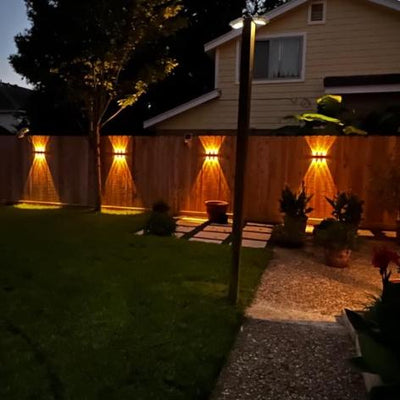 Solar Outdoor Up Down Lights – Energy-Efficient Wall Lighting for Gardens & Patios