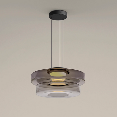 Moon Pendant Light – Elegant Glass Hanging Lamp with Adjustable Suspension (12W LED, Warm Light)