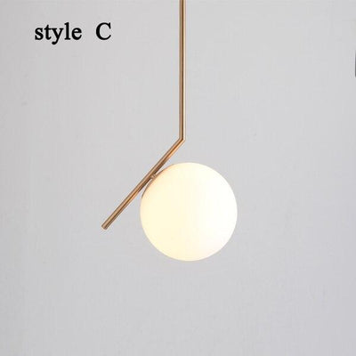 Harmony Glass Pendant Light – Elegant Adjustable Hanging Lamp (E27, 4 Styles, 40W Max)