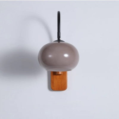 Bauhaus Persimmon Rotating Glass Wall Light – Minimalist Elegance with Customizable Illumination