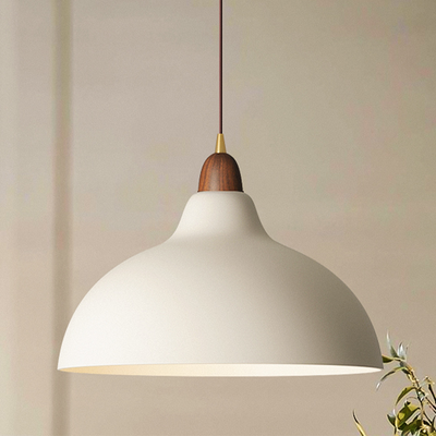 Scandinavian Wood & Metal Pendant Light – Modern Nordic Elegance