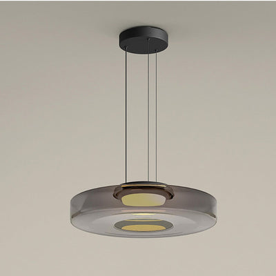 Moon Pendant Light – Elegant Glass Hanging Lamp with Adjustable Suspension (12W LED, Warm Light)
