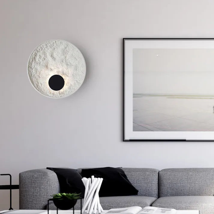 Round Moon Globe Wall Light – Contemporary Elegance with Soft LED Glow
