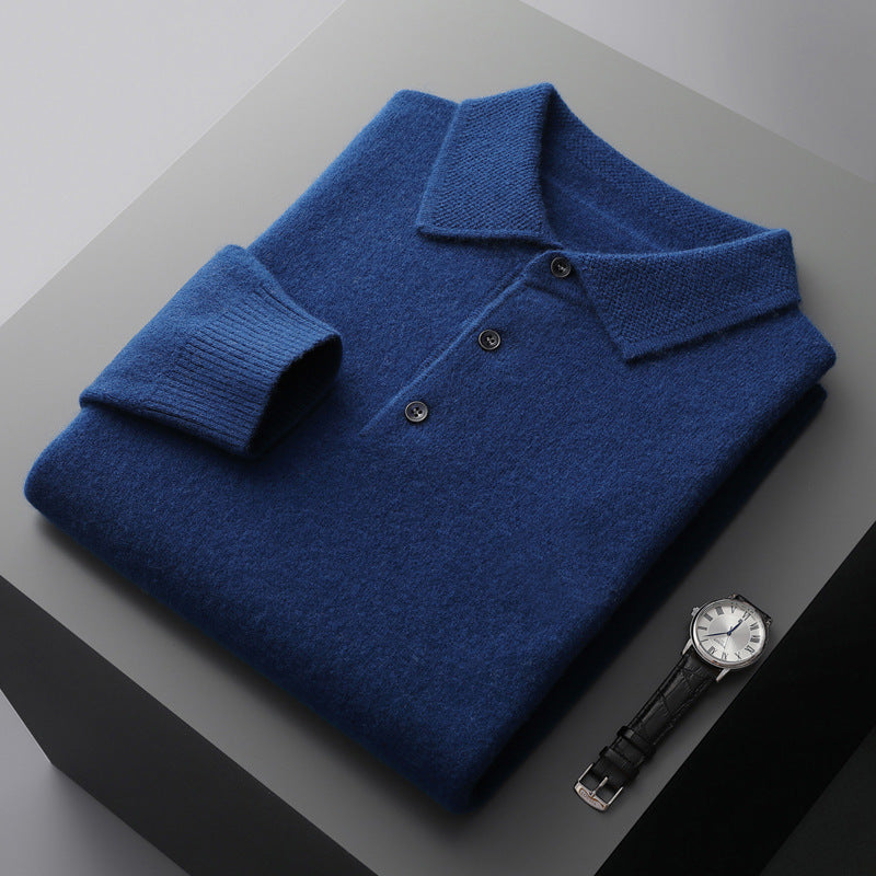100% Cashmere Polo Sweater – Timeless Elegance & Supreme Comfort