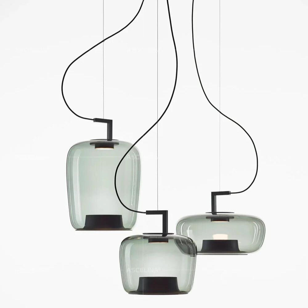 Modern LED Pendant Light – Minimalist Glass & Metal Design for Kitchens & Dining