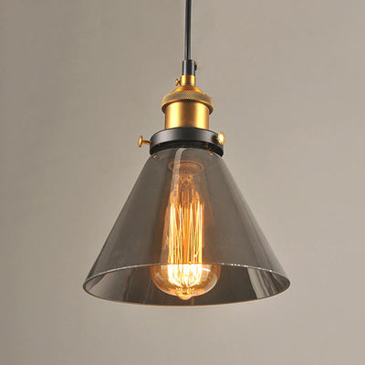Antique Glass Pendant Light – Vintage Art Deco Hanging Lamp