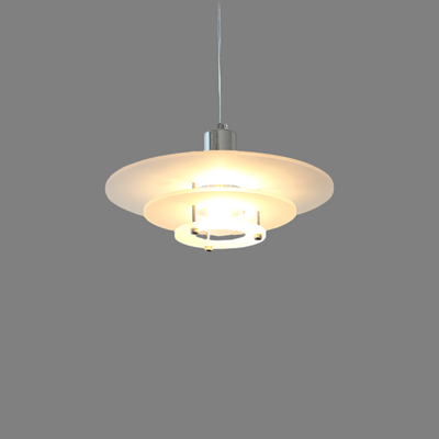Modern UFO Pendant Light – Acrylic & Iron Contemporary LED Fixture