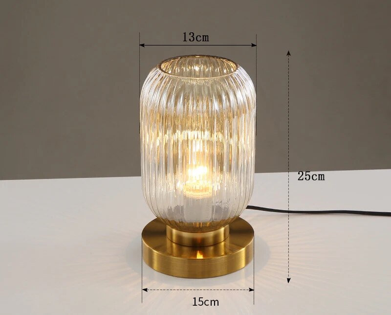 Krystal Lamp – Elegant Nordic Glass Table Lamp for Modern Interiors