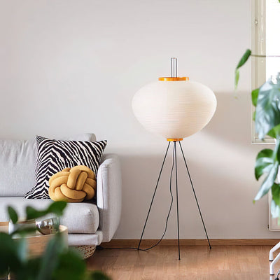 Rice Paper Floor Lamp – Minimalist Soft Glow Lighting for a Tranquil Ambience
