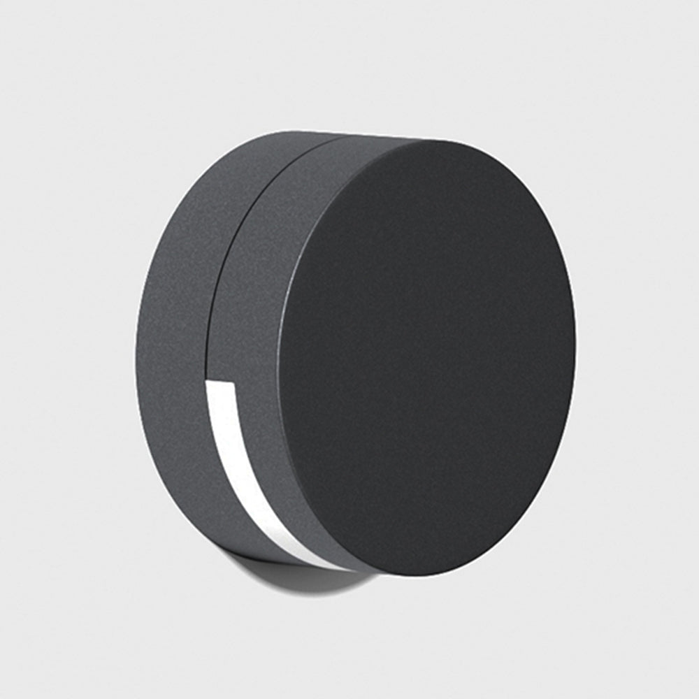 Modern Round Outdoor Wall Light – IP65 Waterproof Metal & Glass Design