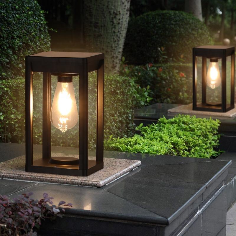 Pillar Solar Power Lamp – Stylish & Sustainable Outdoor Lighting