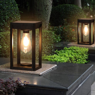 Pillar Solar Power Lamp – Stylish & Sustainable Outdoor Lighting