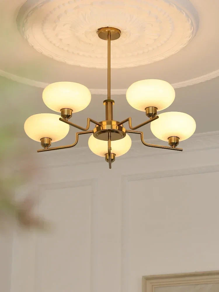 Bauhaus Medieval Ceiling Lamp – Retro Nordic LED Chandelier