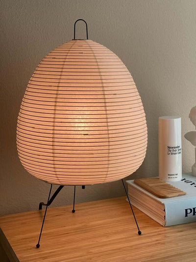 Akari Table Lamp – Japanese-Inspired Soft Glow Paper Light