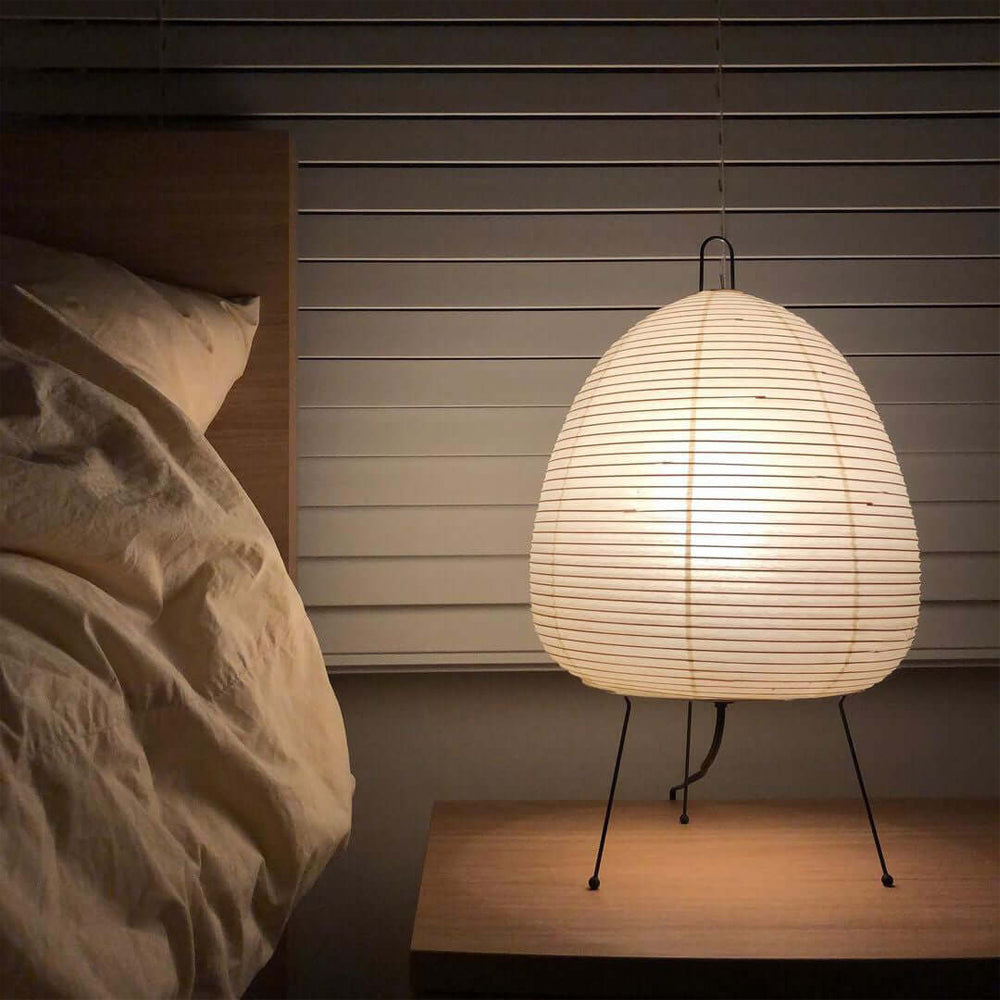 Akari Table Lamp – Japanese-Inspired Soft Glow Paper Light