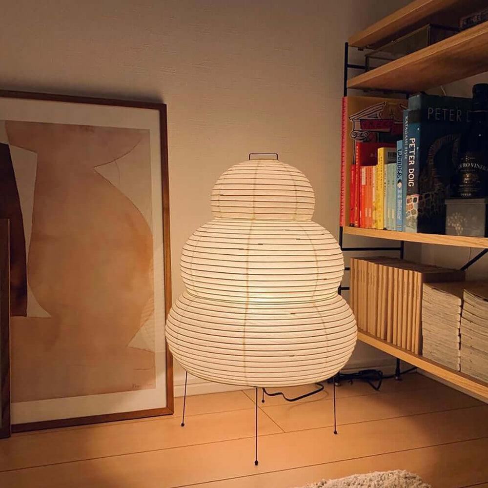 Akari Table Lamp – Japanese-Inspired Soft Glow Paper Light