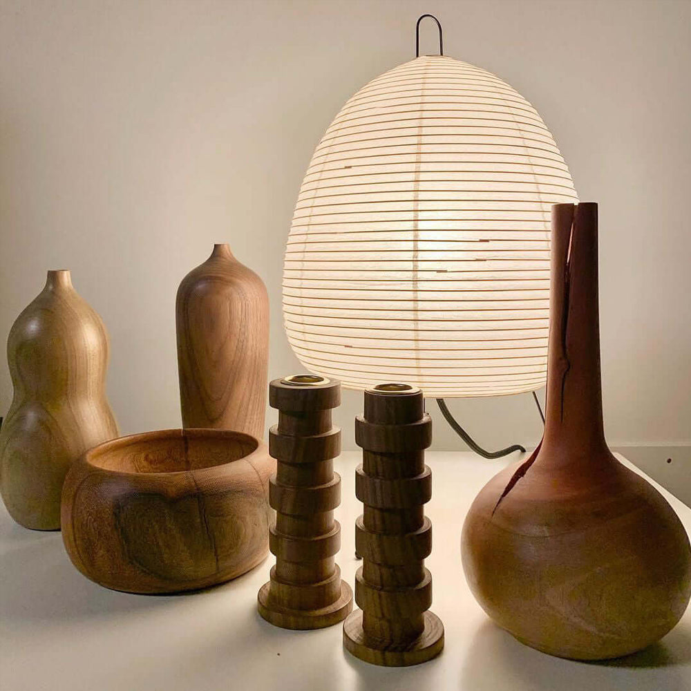 Akari Table Lamp – Japanese-Inspired Soft Glow Paper Light