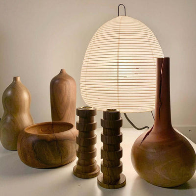 Akari Table Lamp – Japanese-Inspired Soft Glow Paper Light