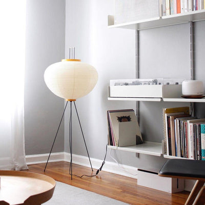 Rice Paper Floor Lamp – Minimalist Soft Glow Lighting for a Tranquil Ambience