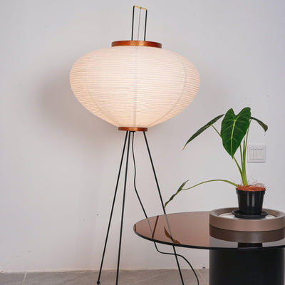 Rice Paper Floor Lamp – Minimalist Soft Glow Lighting for a Tranquil Ambience