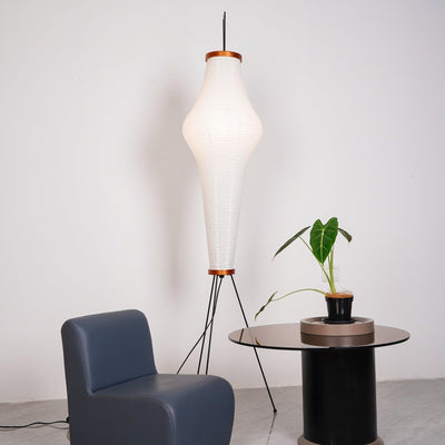 Rice Paper Floor Lamp – Minimalist Soft Glow Lighting for a Tranquil Ambience