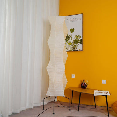 Rice Paper Floor Lamp – Minimalist Soft Glow Lighting for a Tranquil Ambience