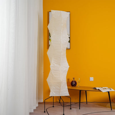 Rice Paper Floor Lamp – Minimalist Soft Glow Lighting for a Tranquil Ambience