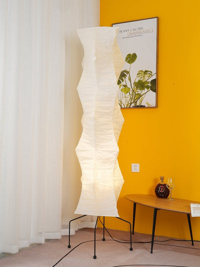 Rice Paper Floor Lamp – Minimalist Soft Glow Lighting for a Tranquil Ambience