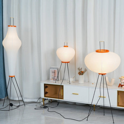 Rice Paper Floor Lamp – Minimalist Soft Glow Lighting for a Tranquil Ambience