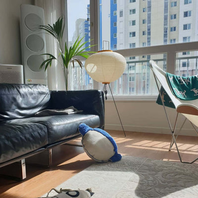 Rice Paper Floor Lamp – Minimalist Soft Glow Lighting for a Tranquil Ambience