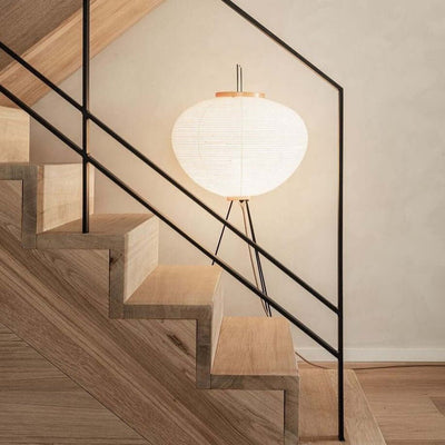 Rice Paper Floor Lamp – Minimalist Soft Glow Lighting for a Tranquil Ambience