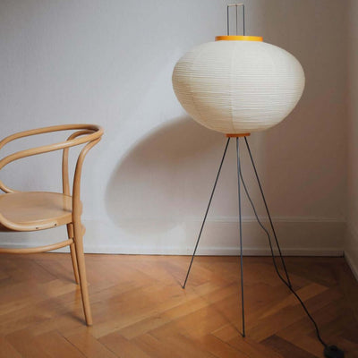 Rice Paper Floor Lamp – Minimalist Soft Glow Lighting for a Tranquil Ambience
