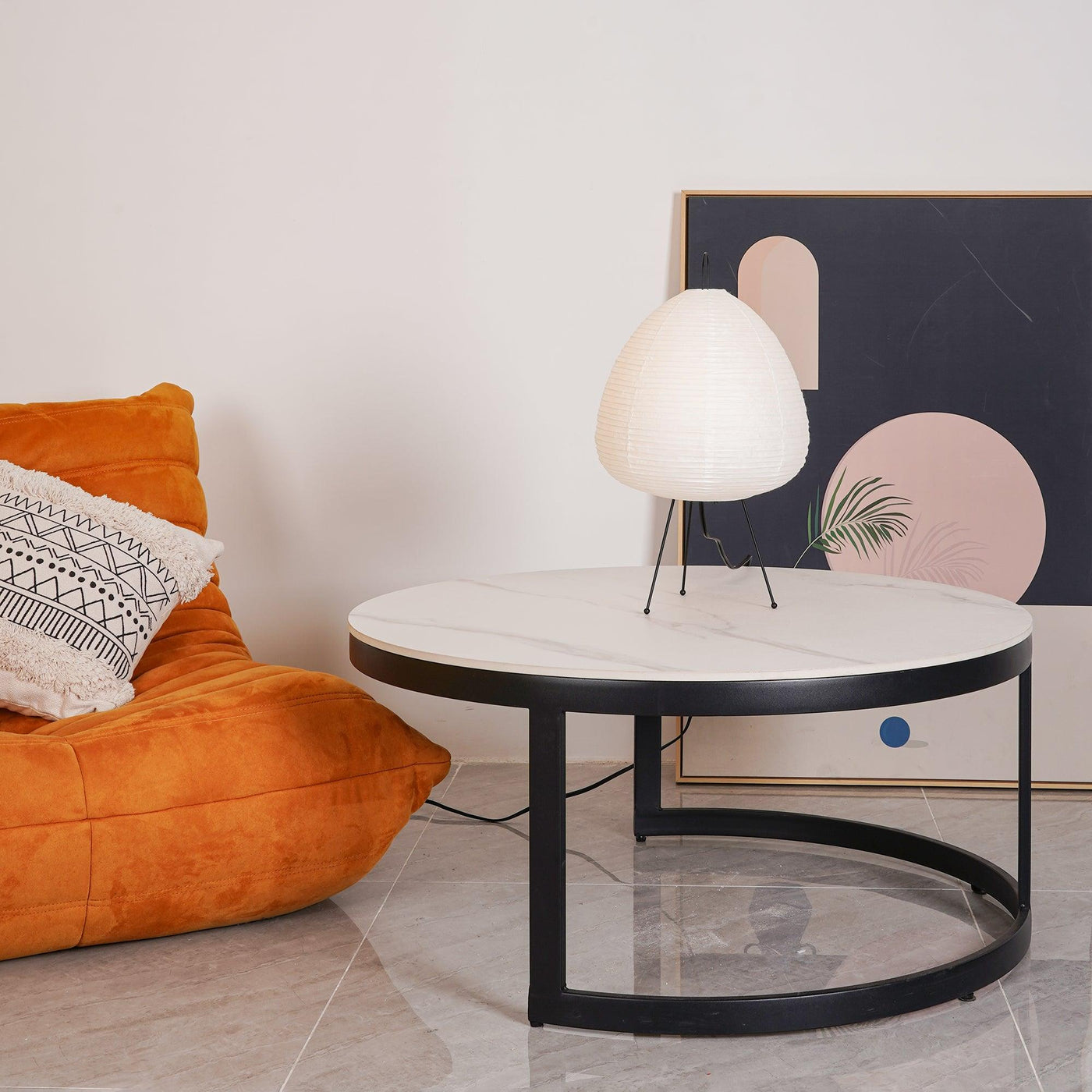 Akari Table Lamp – Japanese-Inspired Soft Glow Paper Light