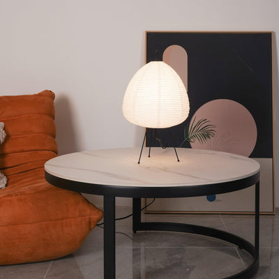 Akari Table Lamp – Japanese-Inspired Soft Glow Paper Light