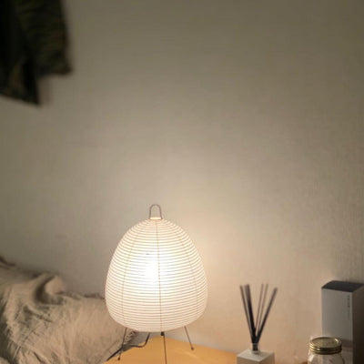 Akari Table Lamp – Japanese-Inspired Soft Glow Paper Light