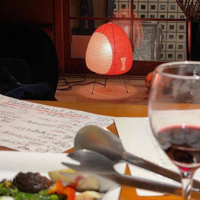 Akari Table Lamp – Japanese-Inspired Soft Glow Paper Light