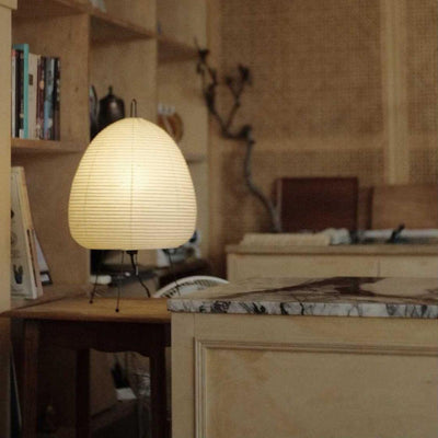 Akari Table Lamp – Japanese-Inspired Soft Glow Paper Light