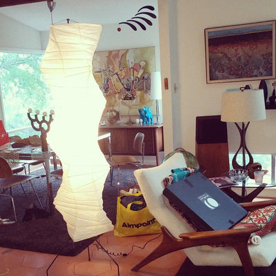 Rice Paper Floor Lamp – Minimalist Soft Glow Lighting for a Tranquil Ambience