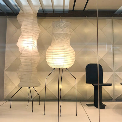 Rice Paper Floor Lamp – Minimalist Soft Glow Lighting for a Tranquil Ambience