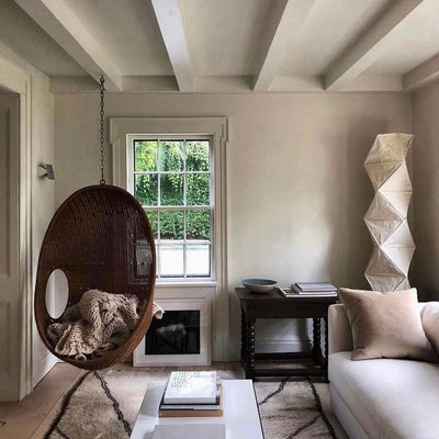 Rice Paper Floor Lamp – Minimalist Soft Glow Lighting for a Tranquil Ambience