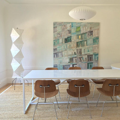Rice Paper Floor Lamp – Minimalist Soft Glow Lighting for a Tranquil Ambience