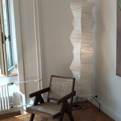 Rice Paper Floor Lamp – Minimalist Soft Glow Lighting for a Tranquil Ambience