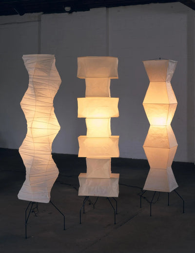 Rice Paper Floor Lamp – Minimalist Soft Glow Lighting for a Tranquil Ambience