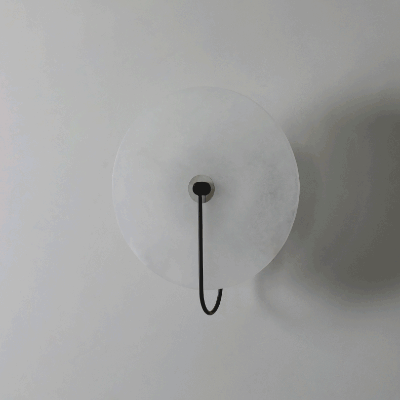 LumiAlbâtre | Natural Alabaster Wall Lamp with LED Technology