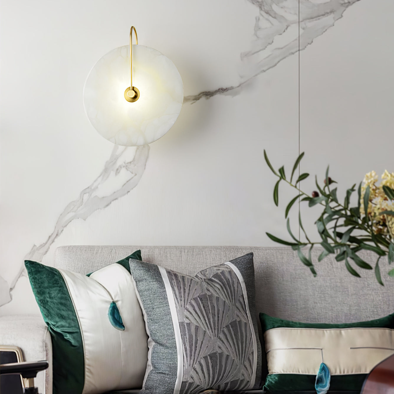 LumiAlbâtre | Natural Alabaster Wall Lamp with LED Technology