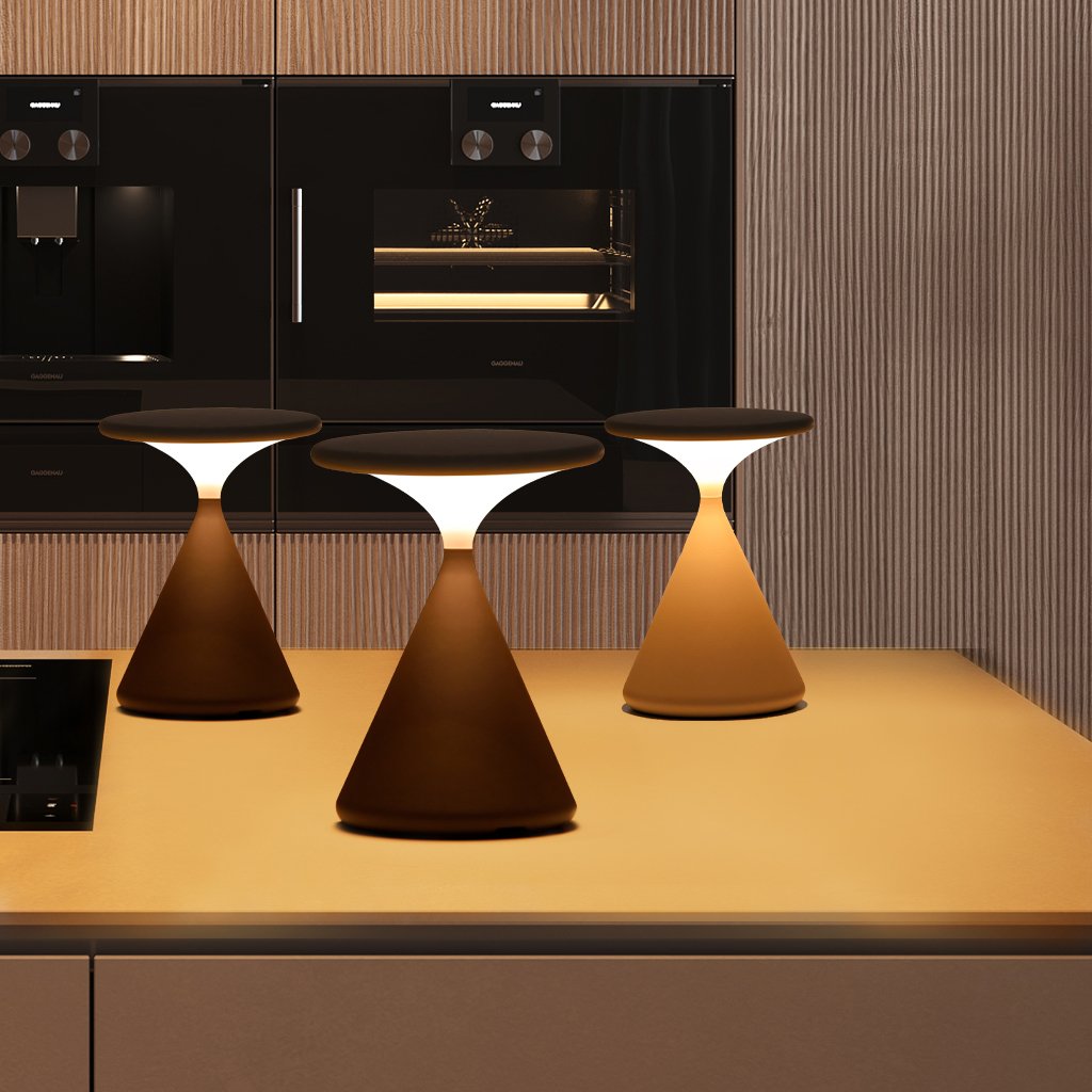 LumiTouch Wireless Table Lamp – Rechargeable LED with Touch Dimmer