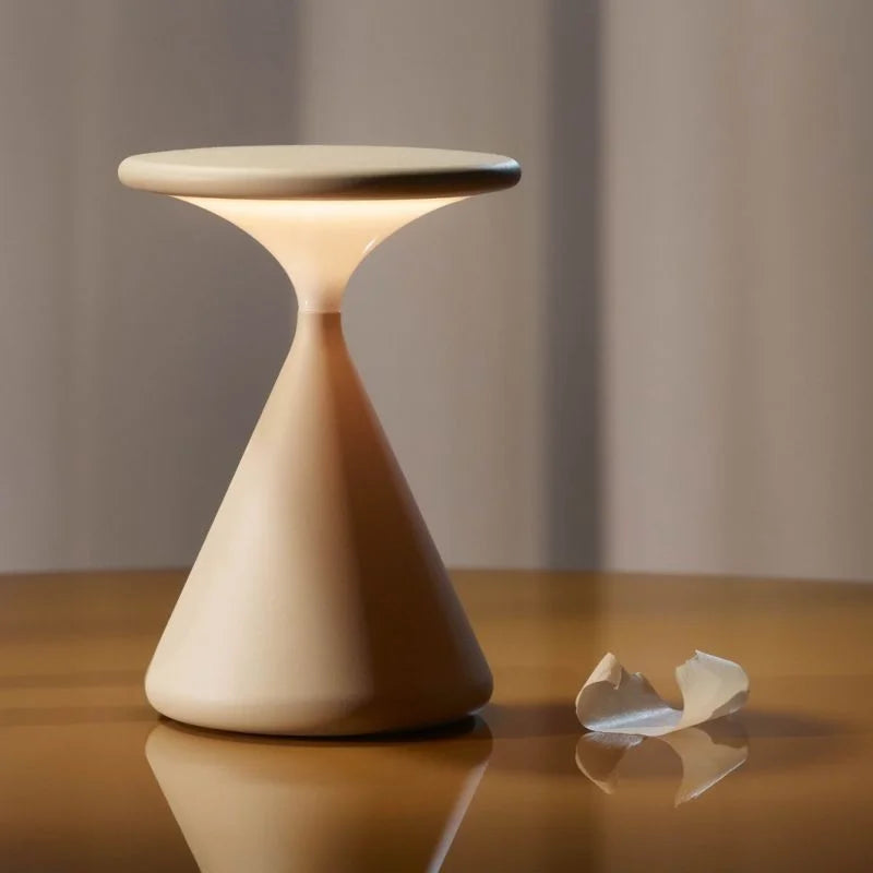 LumiTouch Wireless Table Lamp – Rechargeable LED with Touch Dimmer