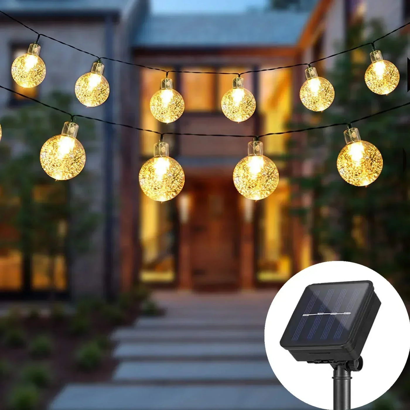 Solarite Outdoor Solar String Lights – Waterproof LED Garden Illumination