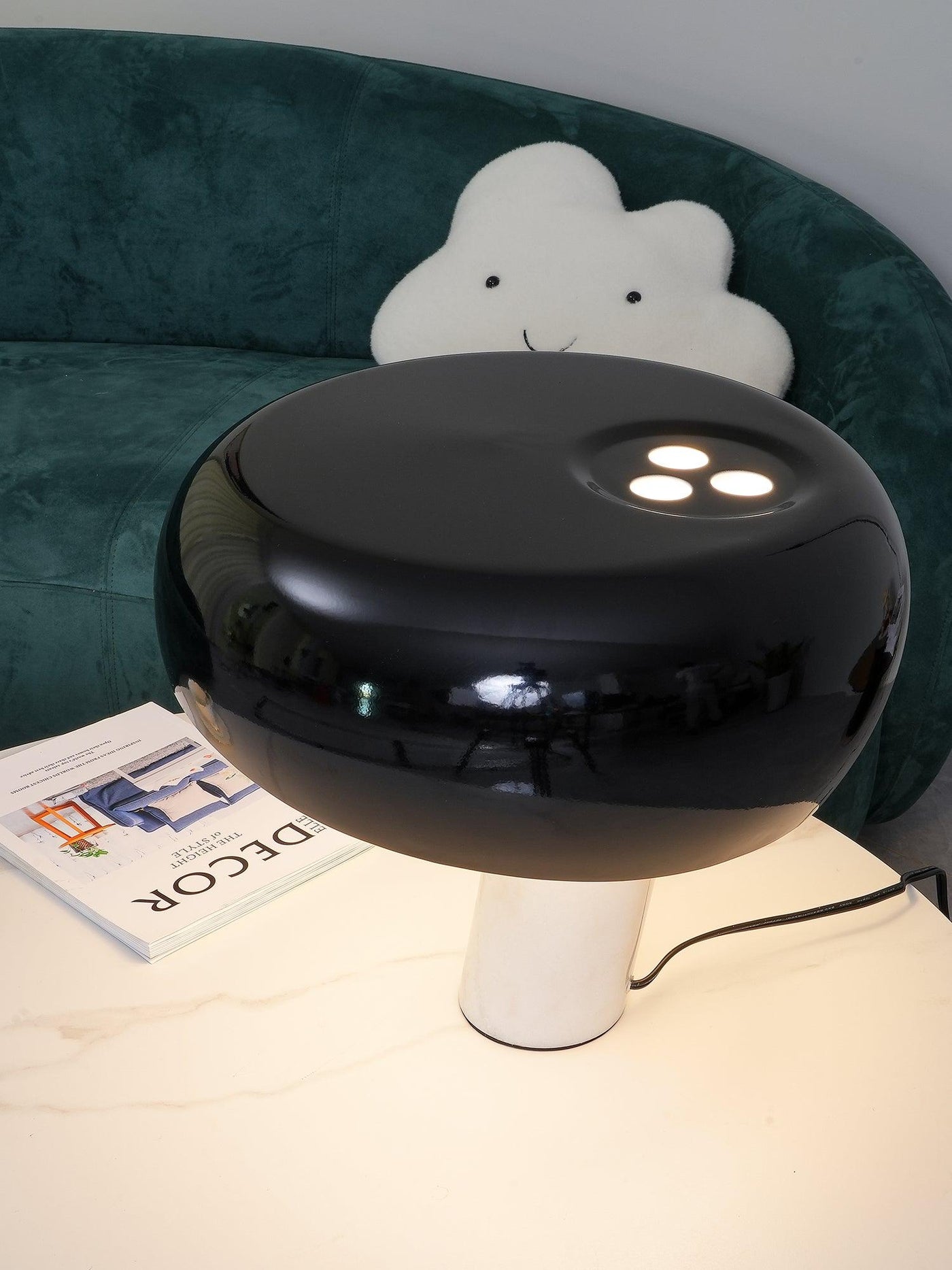 Art Marble Table Lamp – Luxury Italian Carrara Marble & Metal Design
